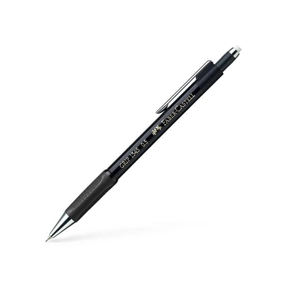 Nyomósirón, 0,5 mm, FABER-CASTELL "Grip 1345", fekete