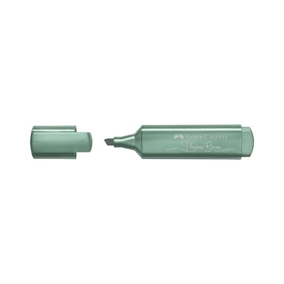 Szövegkiemelő, 1-5 mm, FABER-CASTELL "1546", metál zöld