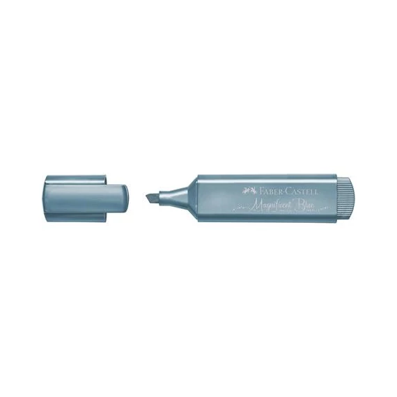 Szövegkiemelő, 1-5 mm, FABER-CASTELL "1546", metál kék