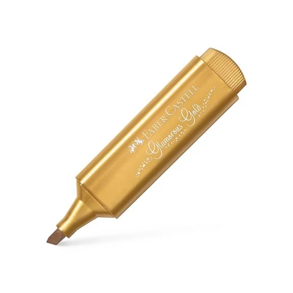 Szövegkiemelő, 1-5 mm, FABER-CASTELL "1546", metál arany