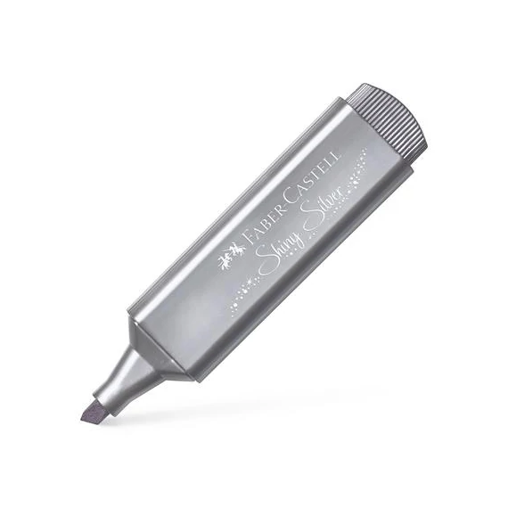 Szövegkiemelő, 1-5 mm, FABER-CASTELL "1546", metál ezüst