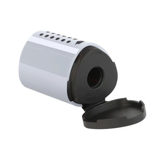 Hegyező, egylyukú, tartályos, FABER-CASTELL, "Grip 2001 mini", ezüst Hegyező, egylyukú, tartályos, FABER-CASTELL, "Grip 2001 mini", ezüst