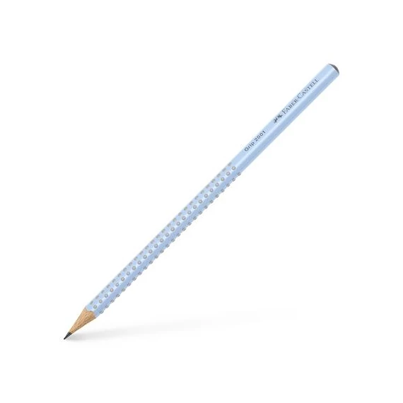 Grafitceruza, B, háromszögletű, FABER-CASTELL "Grip 2001", égkék