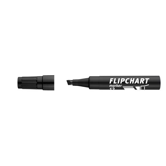 Flipchart marker, 1-4 mm, vágott, ICO "Artip 12", fekete