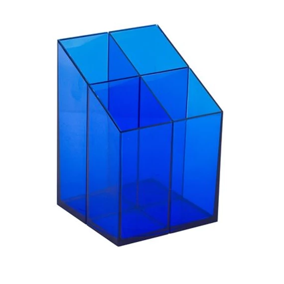 Írószertartó, ICO, áttetsző kék Írószertartó, ICO, áttetsző kék