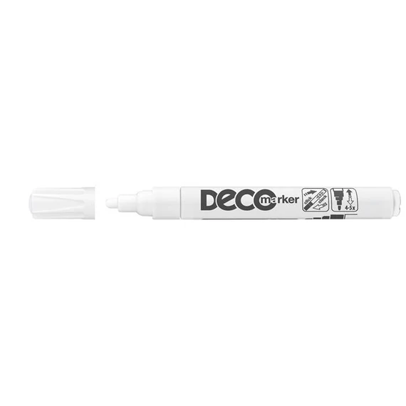 Lakkmarker, 2-4 mm, ICO "Decomarker" fehér Lakkmarker, 2-4 mm, ICO "Decomarker" fehér