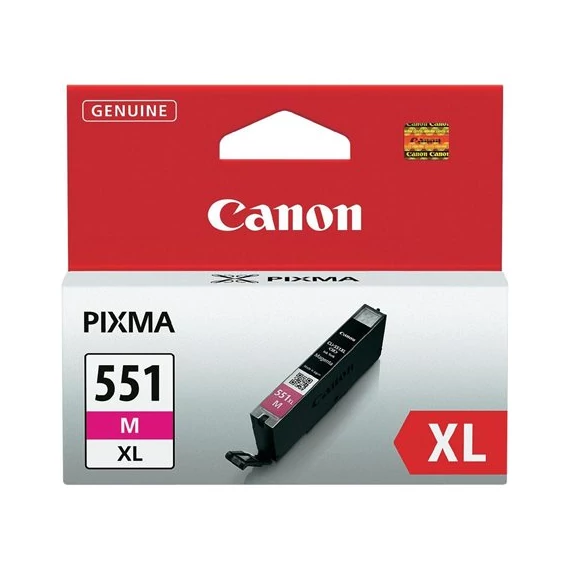 CLI-551MXL Tintapatron Pixma iP7250, MG5450, MG6350 nyomtatókhoz, CANON, magenta, 11ml