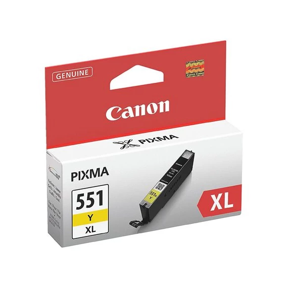 CLI-551YXL Tintapatron Pixma iP7250, MG5450, MG6350 nyomtatókhoz, CANON, sárga, 11ml