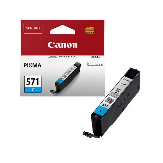 CLI-571C Tintapatron Pixma MG5750, 6850,7750 nyomtatókhoz, CANON, cián, 7 ml