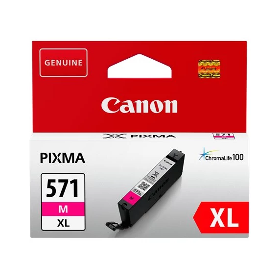CLI-571MXL Tintapatron Pixma MG5750, 6850,7750 nyomtatókhoz, CANON, magenta, 11 ml