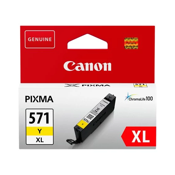 CLI-571YXL Tintapatron Pixma MG5750, 6850,7750 nyomtatókhoz, CANON, sárga, 11 ml