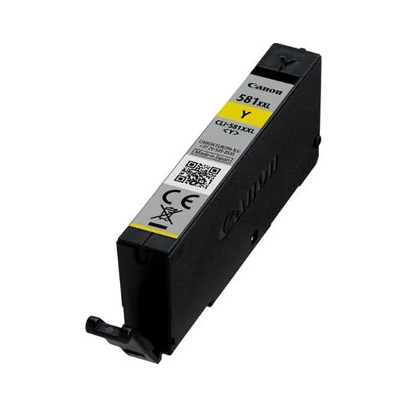 CLI-581YXXL Tintapatron Pixma TS7550, 8150, 9150 nyomtatókhoz, CANON, sárga, 11,7ml