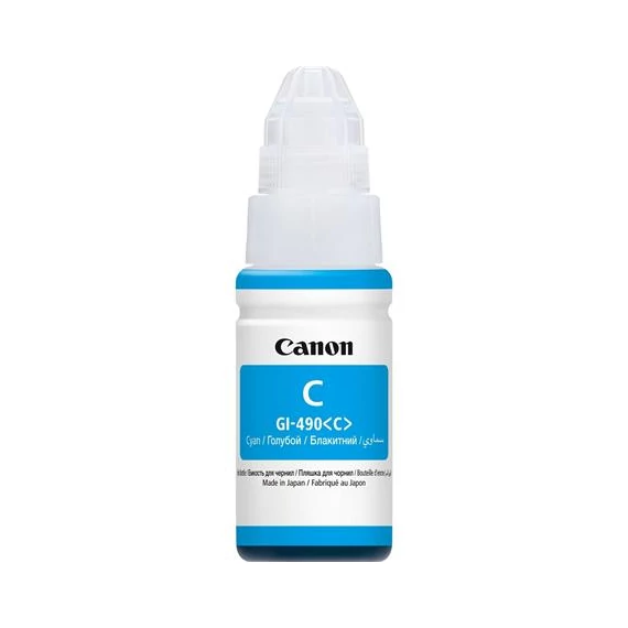 GI490 Tinta Pixma MFP G2411, G3411, G4411 nyomtatókhoz, CANON, cián, 70 ml