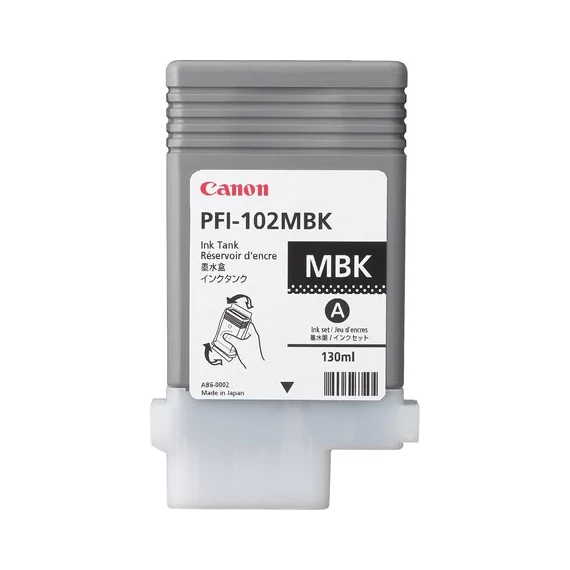 PFI-102MB Tintapatron iPF500, 600, 700 nyomtatókhoz, CANON, matt fekete, 130ml