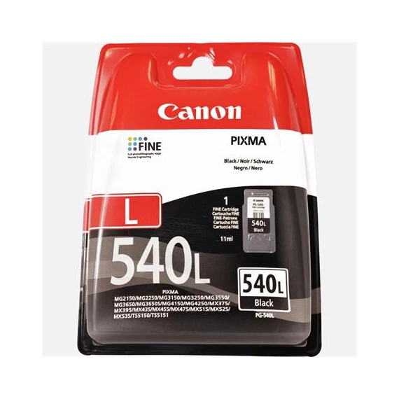 PG-540L Tintapatron Pixma MG2150, 3150 nyomtatókhoz, CANON, fekete, 300 oldal