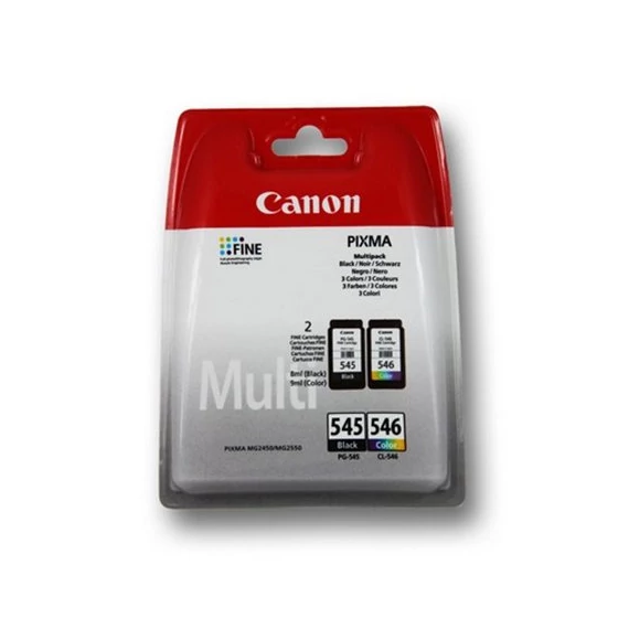 PG-545/CL-546 Tintapatron multipack Pixma MG2450, MG2550 nyomtatókhoz, CANON, fekete, színes, 2*180 oldal