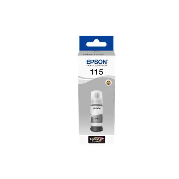 T07D54 Tinta, EcoTank L8160, L8180 nyomtatókhoz, EPSON, szürke, 70 ml