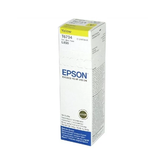 T67344A10 Tinta, L800 nyomtatóhoz, EPSON, sárga, 70ml