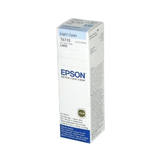 T67354A10 Tinta L800 nyomtatóhoz, EPSON, világos cián, 70ml
