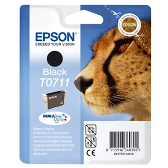 T07114011 Tintapatron Stylus D78, D92, D120 nyomtatókhoz, EPSON, fekete, 7,4ml