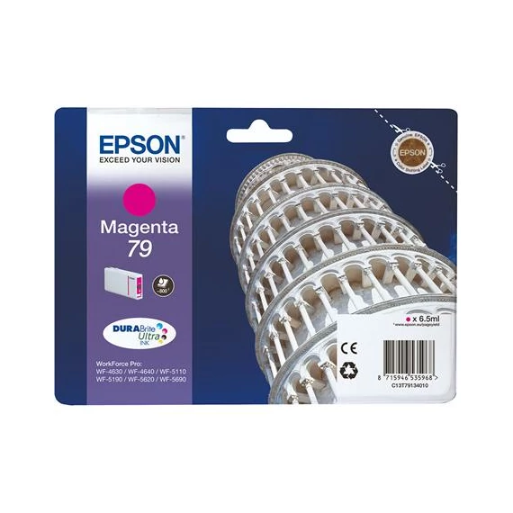 T79134010 Tintapatron Workforce Pro WF-5110, WF-5690 nyomtatókhoz, EPSON, magenta, 0,8k