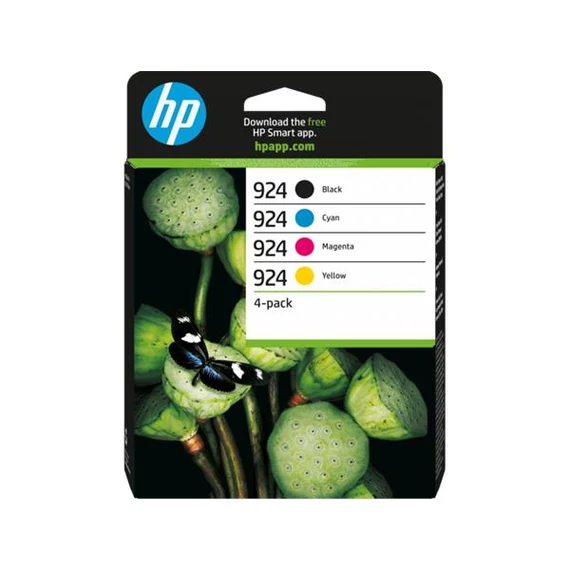 6C3Z1NE Tintapatron multipack Officejet Pro 8120e, 8130e nyomtatókhoz, HP 924 b+c+m+y, 500+3*400 oldal