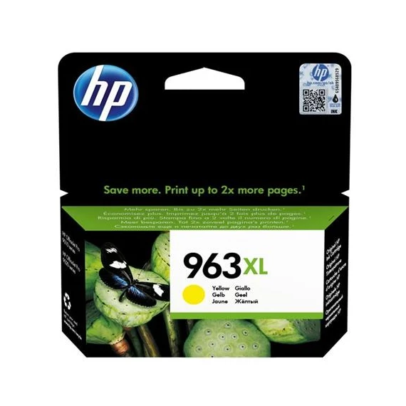 3JA29AE Tintapatron OfficeJet Pro 9010, 9020 nyomtatókhoz, HP 963XL, sárga, 1600 oldal