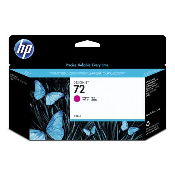 C9372A Tintapatron DesignJet T610, T640, T1100, T1100ps nyomtatókhoz, HP 72, magenta, 130 ml