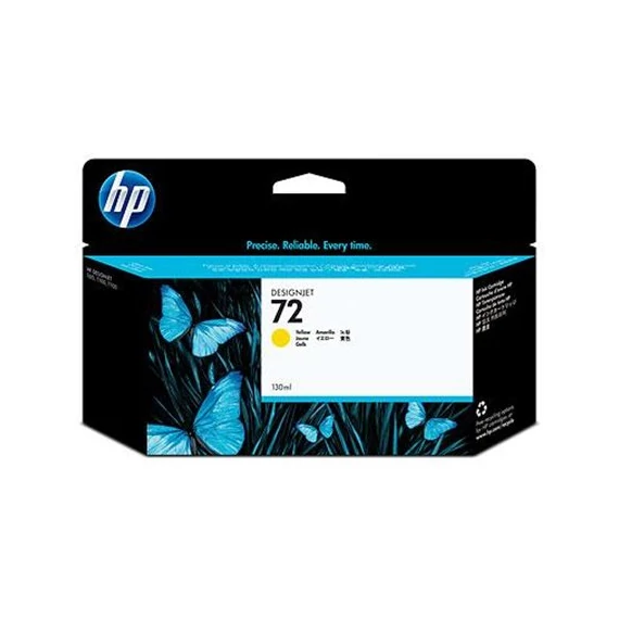 C9373A Tintapatron DesignJet T610, T640, T1100, T1100ps nyomtatókhoz, HP 72, sárga, 130ml