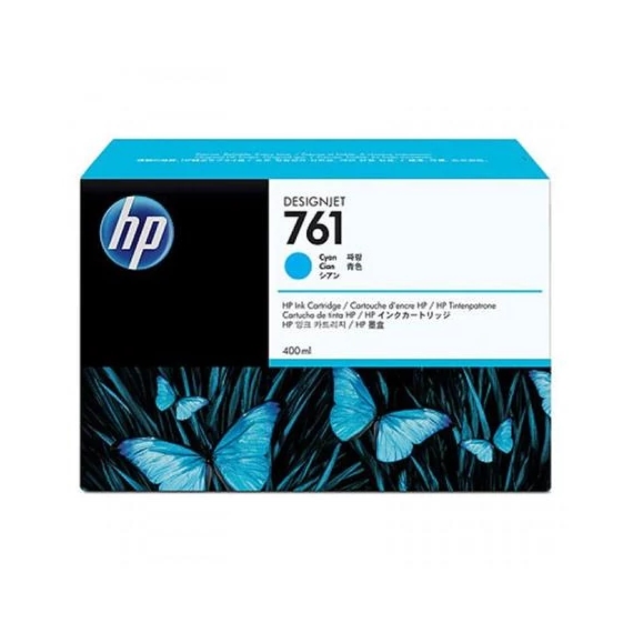CM994A Tintapatron DesignJet T7100 nyomtatóhoz, HP 761, cián, 400 ml