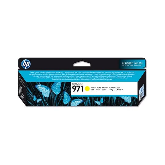 CN624AE Tintapatron OfficeJet Pro X451, X476, X551, X576 nyomtatókhoz, HP 971, sárga, 2,5k