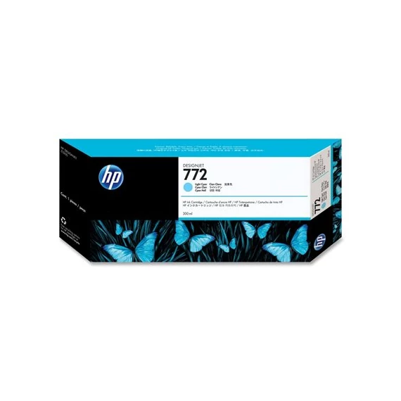 CN632A Tintapatron DesignJet Z5200 nyomtatóhoz, HP 772, világos cián, 300ml