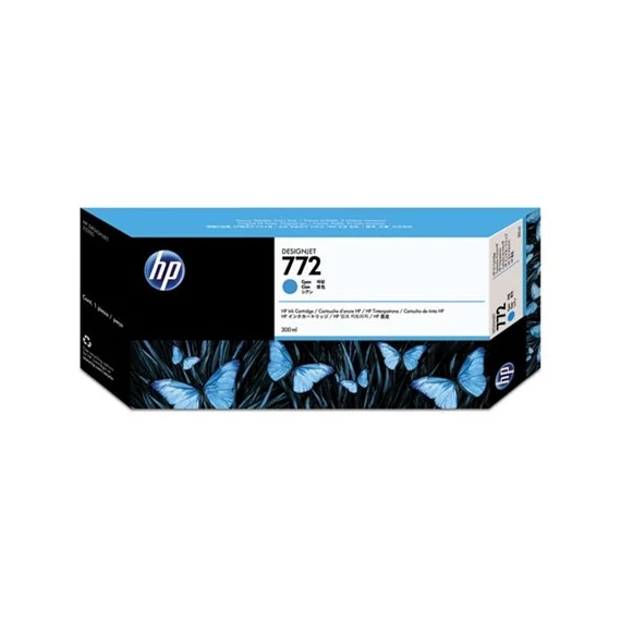 CN636A Tintapatron DesignJet Z5200 nyomtatóhoz, HP 772, cián, 300ml