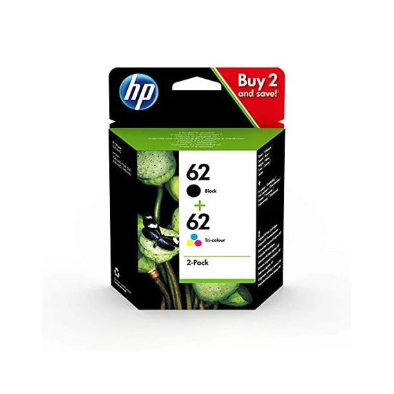 N9J71AE Tintapatron multipack ENVY 5640, 7640, 5740 nyomtatókhoz, HP 62 fekete+színes, 4+4,5 ml