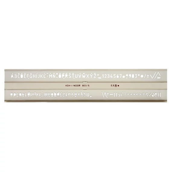 Betűsablon, 5 mm, KOH-I-NOOR