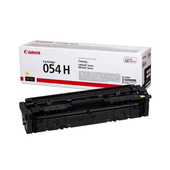 CRG-054H Lézertoner i-Sensys LBP621 623, MF641, 643 nyomtatókhoz, CANON, sárga, 2,3k