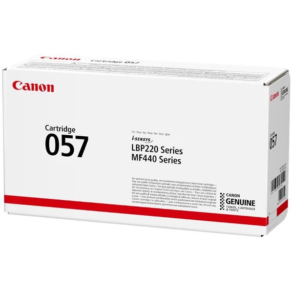 CRG-057 Lézertoner LBP 223DW, MF445DNWF nyomtatóhoz, CANON, fekete, 3,1k