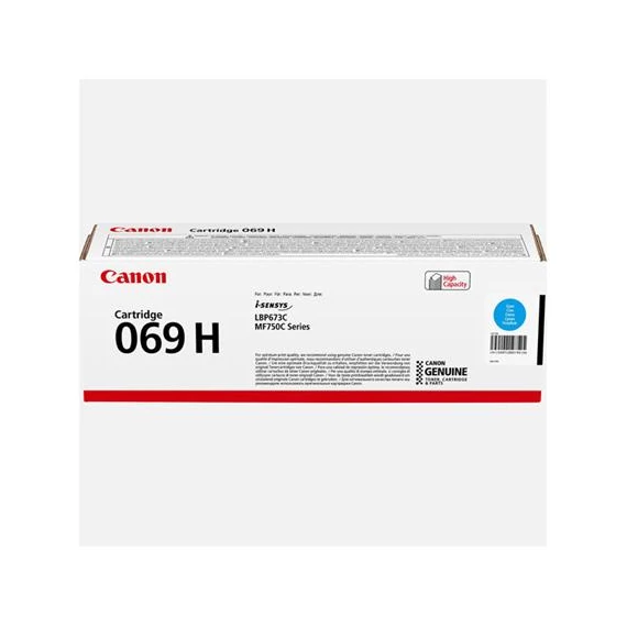 CRG-069H Lézertoner, i-SENSYS LBP 673Cdw nyomtatóhoz, CANON, cián, 5,5k