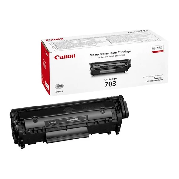 CRG-703B Lézertoner i-SENSYS LBP 2900, 3000 nyomtatókhoz, CANON, fekete, 2k