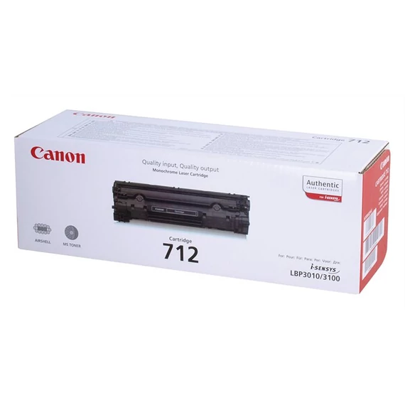 CRG-712 Lézertoner i-SENSYS LBP 3010, 3100 nyomtatókhoz, CANON, fekete, 1,5k