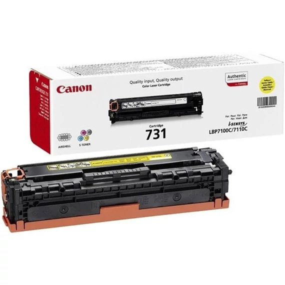 CRG-731Y Lézertoner MF 8230 nyomtatóhoz, CANON, sárga, 1,5k