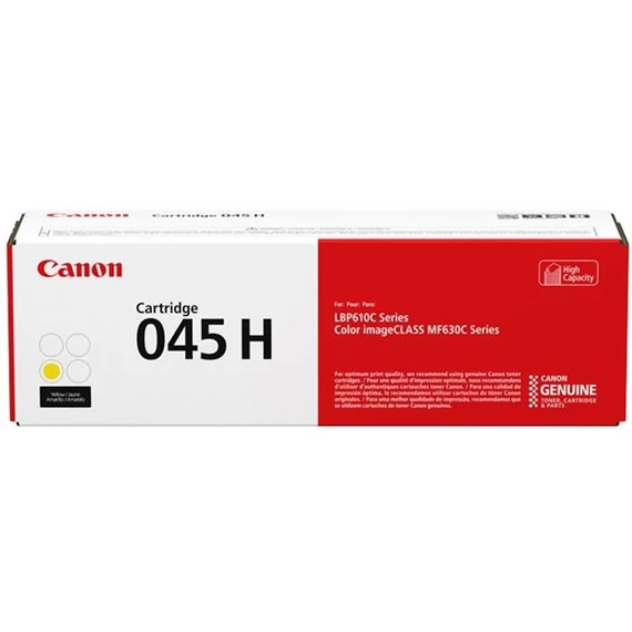 CRG-045HY Lézertoner LBP613Cdw, LBP611Cn, MF635Cx nyomtatókhoz, CANON, sárga, 2,2k