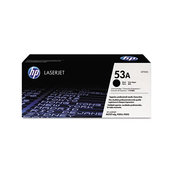 Q7553A Lézertoner LaserJet P2014, P2015, M2727MFP nyomtatókhoz, HP 53A, fekete, 3k