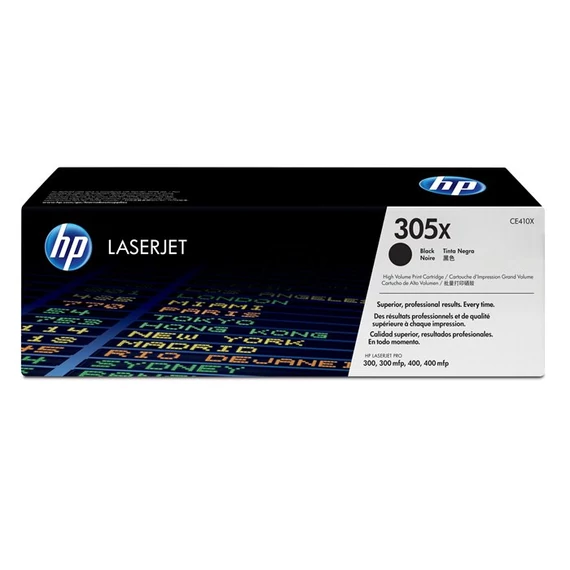 CE410X Lézertoner LaserJet Pro 300 MFP M375 nyomtatóhoz, HP 305X, fekete, 4k