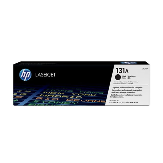 CF210A Lézertoner LaserJet Pro 200 M276N nyomtatóhoz, HP 131A, fekete, 1,6k