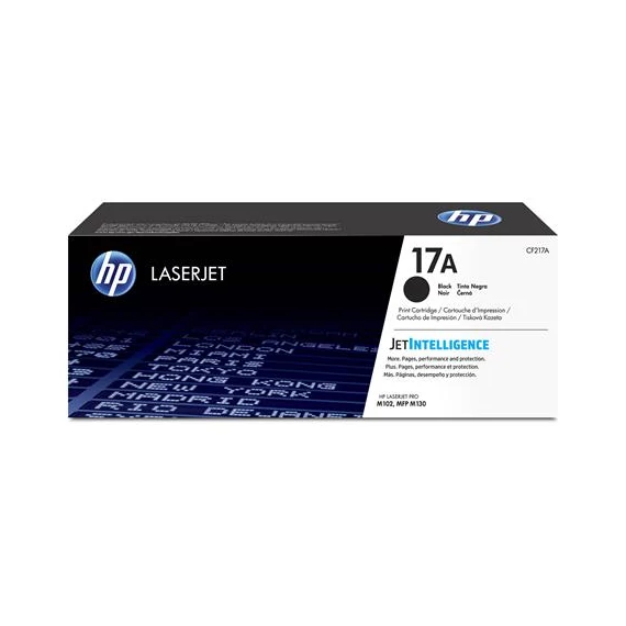 CF217A Lézertoner LaserJet M102, M130 nyomtatókhoz, HP 17A, fekete, 3,5k