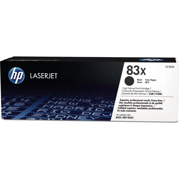 CF283X Lézertoner LaserJet Pro M201, M225 nyomtatókhoz, HP 83X, fekete, 2,2k