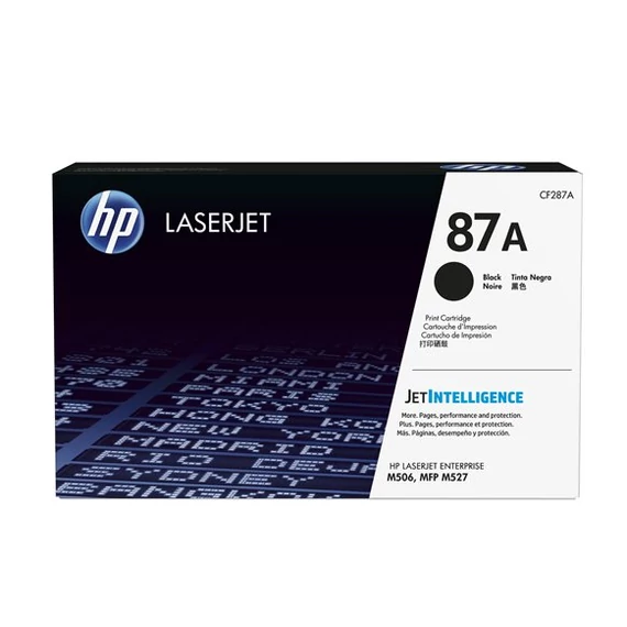 CF287A Lézertoner LaserJet M506, M527 nyomtatókhoz, HP 87A, fekete, 9k CF287A Lézertoner LaserJet M506, M527 nyomtatókhoz, HP 87A, fekete, 9k