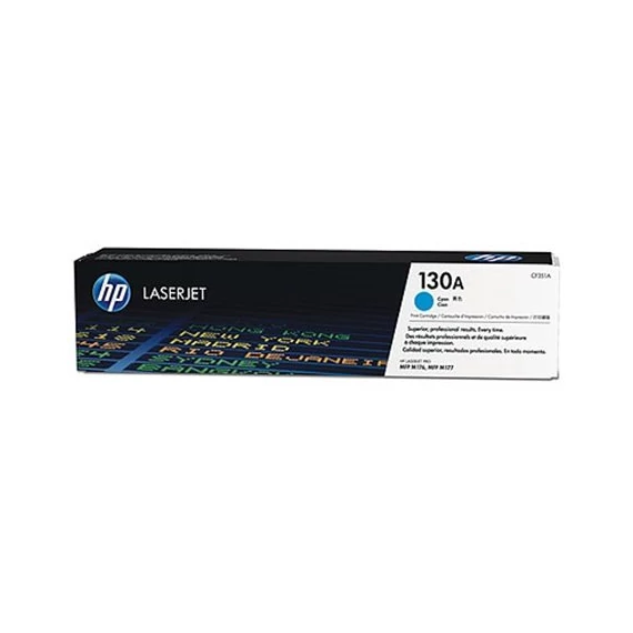 CF351A Lézertoner Color LaserJet Pro MFP M176n nyomtatóhoz, HP 130A, cián, 1k