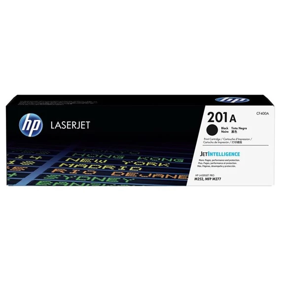 CF400A Lézertoner Color LaserJet Pro M252, M277 nyomtatóhoz, HP 201A, fekete, 1,5k